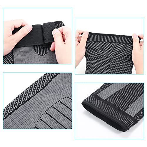 DAFUZ Tourmaline Acupressure self-Heating Shaping Knee Sleeve, Mugwort Acupressure - AB Mystery