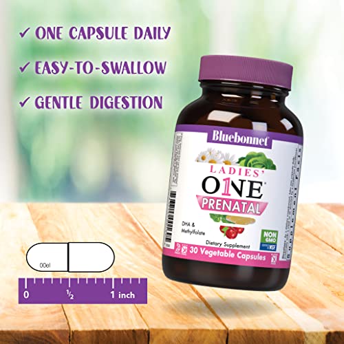 Bluebonnet Nutrition Ladies’ ONE Prenatal - Whole Food-Based - For Women Trying to Conceive Bluebonnet