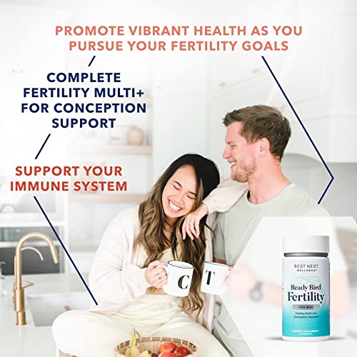 Best Nest Ready Bird Men's Fertility Vitamins for Conception, Mens Prenatal Vitamins Best Nest Wellness