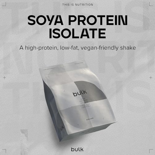Bulk Soya Protein Isolate Powder, Vegan Protein Shake, Salted Caramel, 1 kg Bulk
