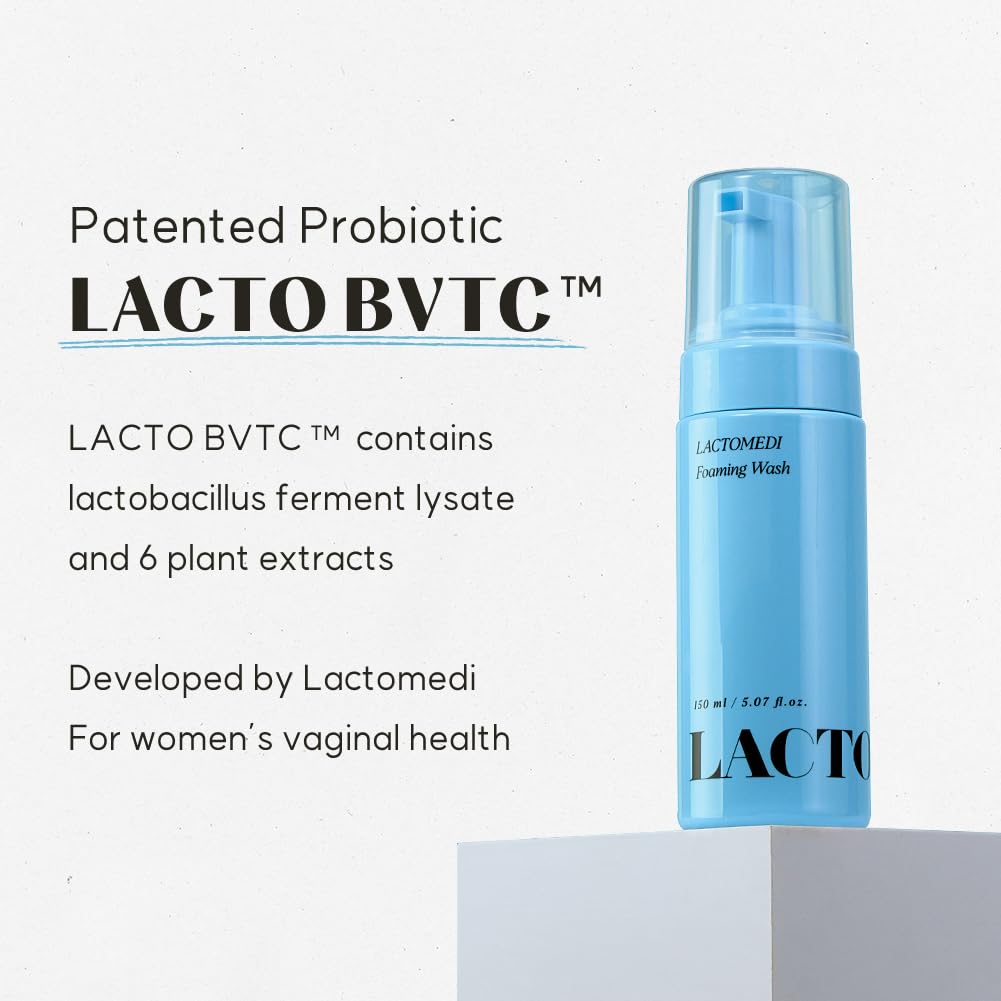 LACTOMEDI Feminine Foaming Wash | Gentle Foam Cleanser for Intimate Hygiene | pH-Balanced Formula - AB Mystery