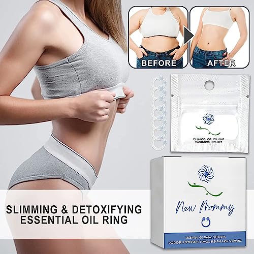 14Pcs Superslim S_limming & Detoxifying Essential Oil Ring, Firming Essential Oil Ring - AB Mystery
