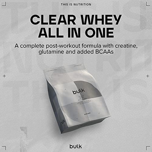 Bulk Clear Whey All in One, Protein Powder Shake, Blue Raspberry, 500 g Bulk
