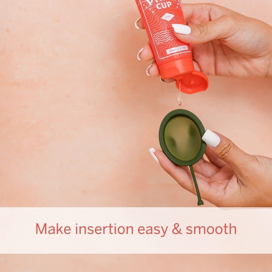 Pixie Menstrual Cup Lube - Make it Easy to Insert Your Period Cups - All Natural Water Based Lubricant - AB Mystery