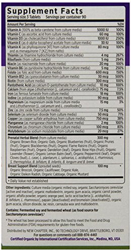 New Chapter Perfect Prenatal Trimester Supplement,270 Count New Chapter