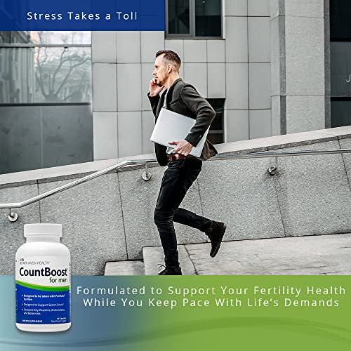 CountBoost for Men - Male Fertility Supplement to Support Count - with Ashwagandha, Maca Fairhaven Health