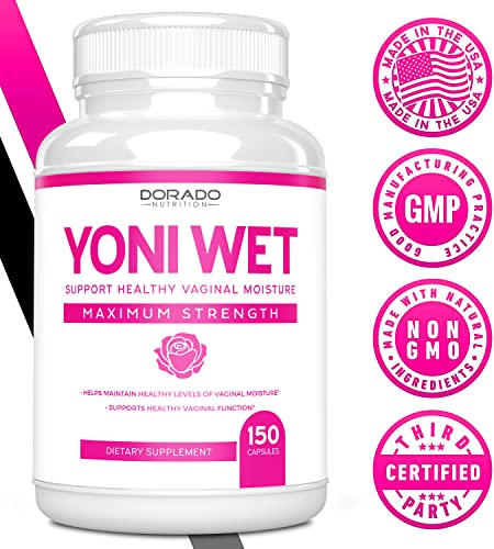 Vaginal Moisturizer & Vaginal Dryness Supplement (150 Capsules) Support Vaginal Wetness & Health - AB Mystery