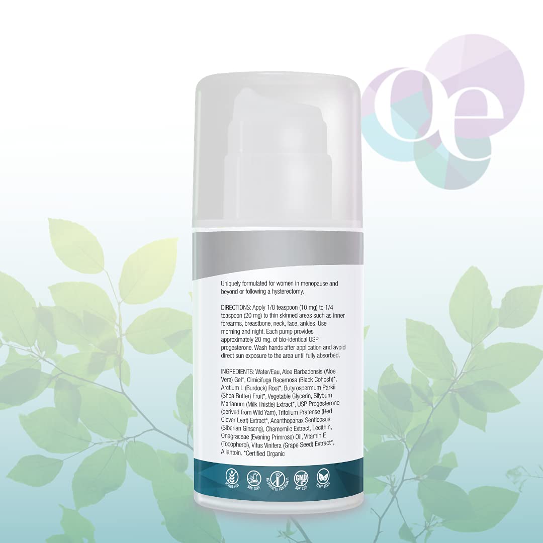 Organic Excellence Balance Plus Therapy Bio-Identical Progesterone Cream with Phytoestrogens - 3 oz - AB Mystery