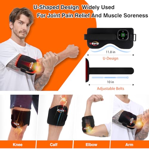 Cordless Red Light Therapy for Knee, Infrared Light Therapy Devices for Knee Pain Relief, Meniscus Injury - AB Mystery