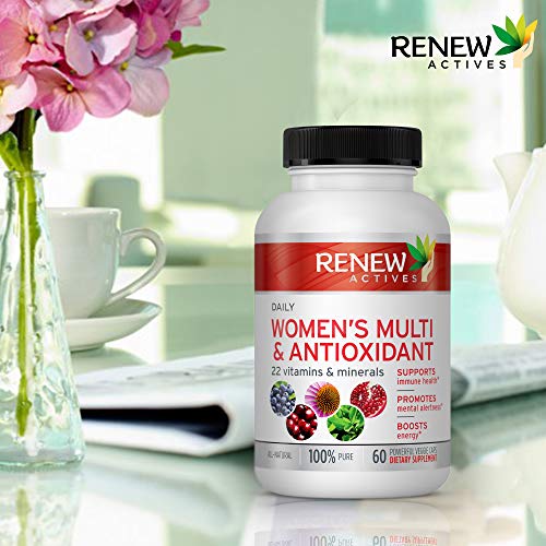 Renew Actives Women's Multi-Vitamin & Antioxidant: Daily Health Supplement for Woman - AB Mystery