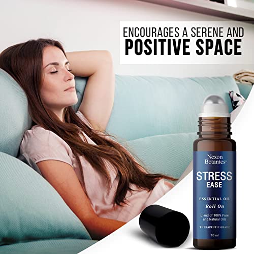 Stress Ease Essential Oil Roll On Blend 10ml - Natural Stress Relief Essential Oils Roll - AB Mystery