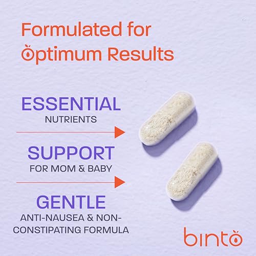 Binto Bloom Prenatal is a Comprehensive Prenatal & Postnatal Vitamin Capsules with Folate + Iron Binto