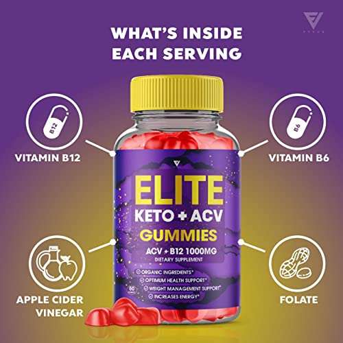 (3 Pack) Elite Keto ACV Gummies AVC, Elite Keto Plus ACV Advanced Weight Loss Gummies