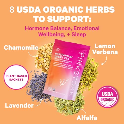 Pink Stork Postpartum Essentials for Hormone Balance, Recovery, and Mood Support for Women Pink Stork