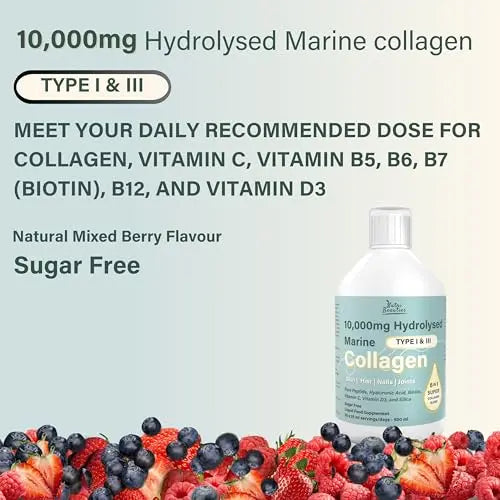 NUTRI Beauties Hydrolysed Marine Collagen Liquid Drink Supplement 10,000Mg NUTRI BEAUTIES
