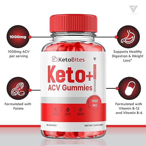 (3 Pack) Keto Bites ACV Gummies, KetoBites Keto ACV Gummies Advanced Weight Loss