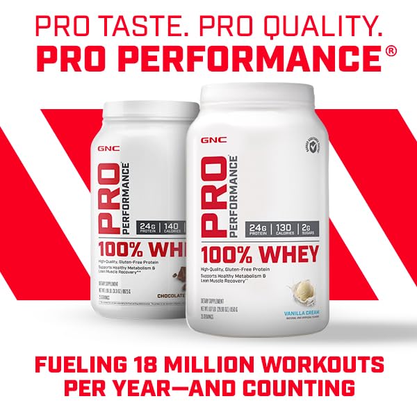 GNC Pro Performance 100 Whey Protein - Banana Cream 1.86 lbs. - AB Mystery
