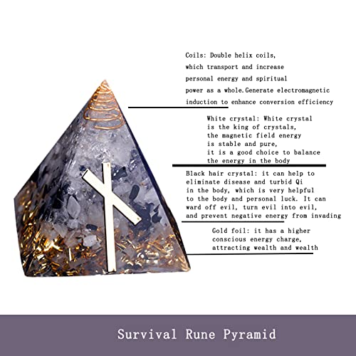 Chrikidor,Rune Pyramid，Orgone Pyramid Crystal Energy Generator Orgonite Balancing - AB Mystery