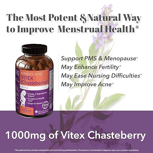 Vitex Chasteberry Supplement for Women - 100% All-Natural PMS & Menopause Support Supplement - AB Mystery