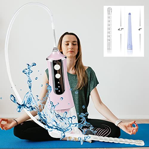 JZCXword Automatic Electric Enema Bulb with 3 Enemas Tip & 3 Mode 19.7in Silicone Tubing Anal - AB Mystery