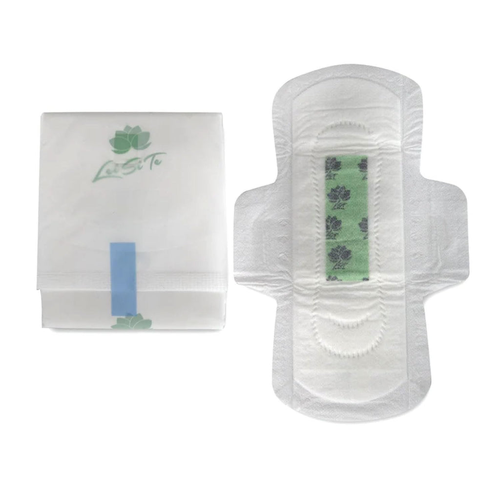 100 Bulk Pads with Wings Individually Wrapped for Women Homeless, Postpartum, Hospitals - AB Mystery