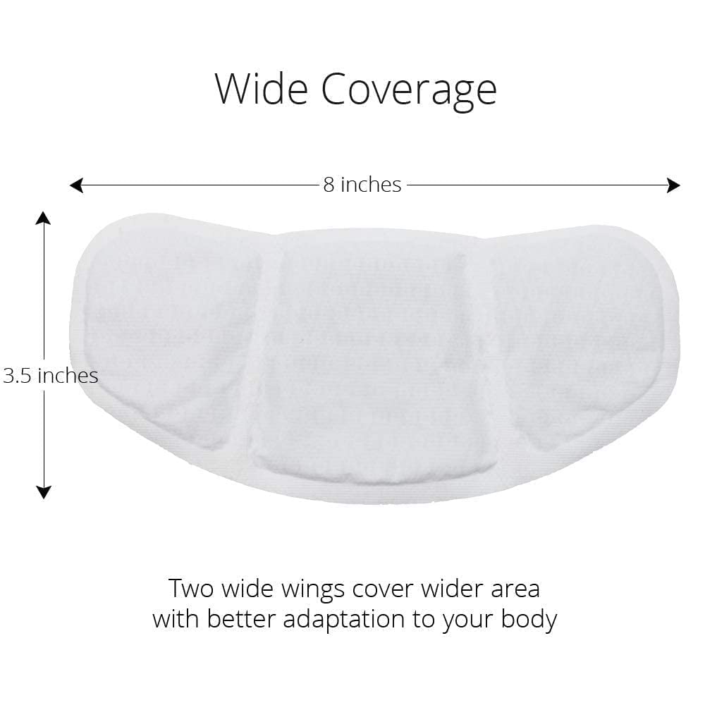 (5 Patches) CrampCareH PMS/Menstrual Cramps Relief Heat Patch with Wide Wings, FDA Registered - AB Mystery