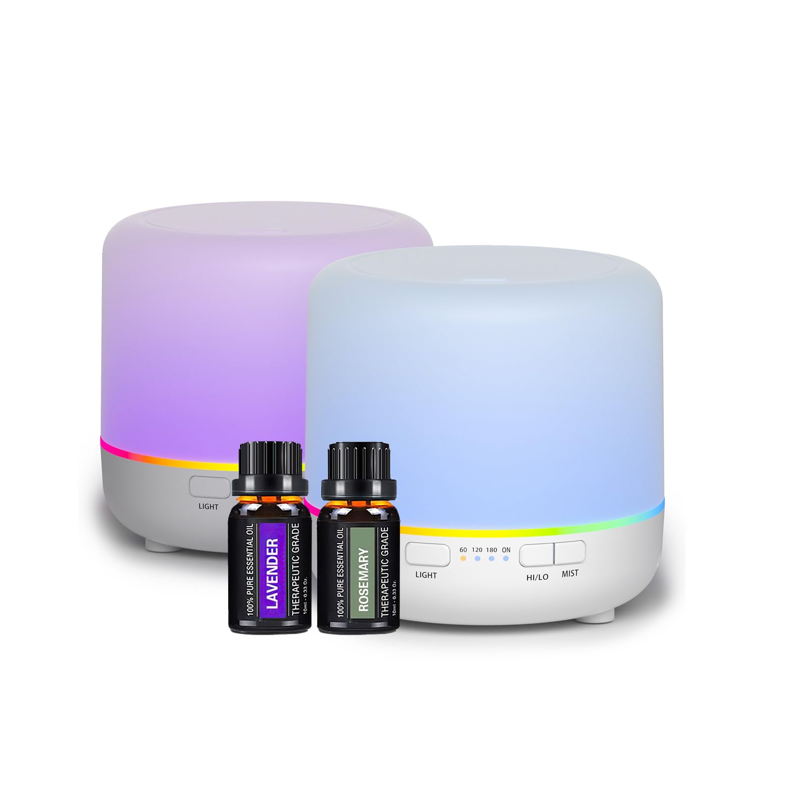 Otheya Scent Essential Oil Diffuser 2 Pack 200 ML Ultrasonic Cool Mist Humidifiers and Aroma Diffuser