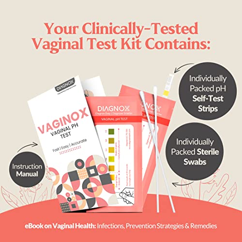 Vaginal PH Test Kit with Sterile Swabs and eBook - Vaginal PH Balance and Yeast Infection Test - AB Mystery