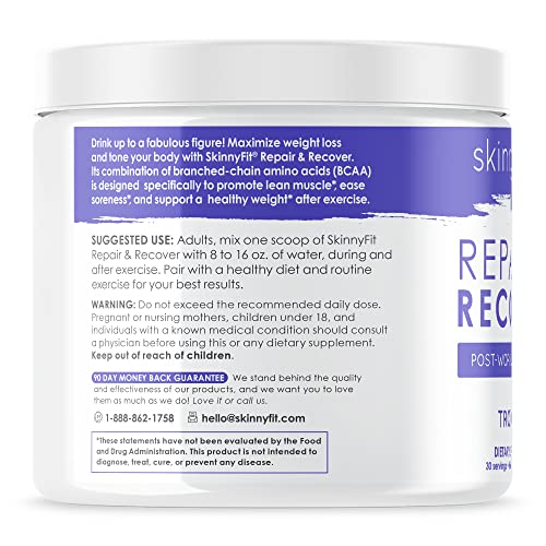 SkinnyFit Repair & Recover 30 Servings: BCAA Powder for Women, Branched Chain Amino - AB Mystery