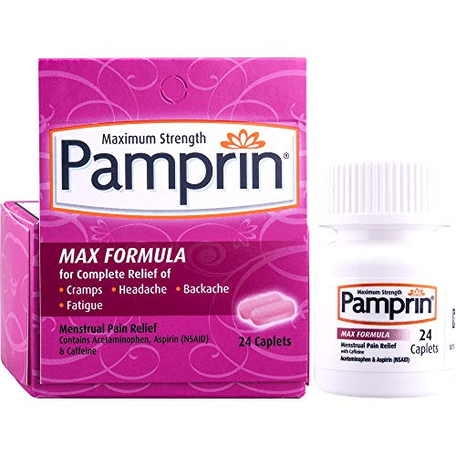 Pamprin Max Menstrual Pain Relief, Maximum Strength, Caplets, 24 ct. - AB Mystery