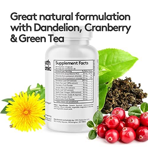 Youth & Tonic Water Retention Pills for Women and Hormone Balance Capsules for Swelling & Loss - AB Mystery