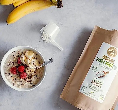 Ekopura Organic Whey Protein 500g | 80% Protein | Hormone Free, GMO-Free, Soy-Free, Additive Free Ekopura