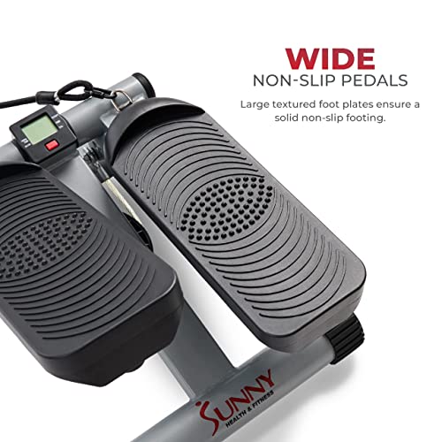 Sunny Health & Fitness Mini Stepper for Exercise Low-Impact Stair Step Cardio Equipment - AB Mystery