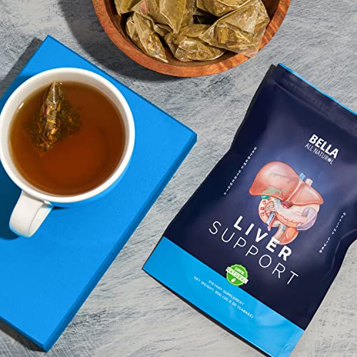 Bella All Natural Liver Detox Drink - Liver Cleanse Detox & Repair Tea with Blessed Thistle - AB Mystery