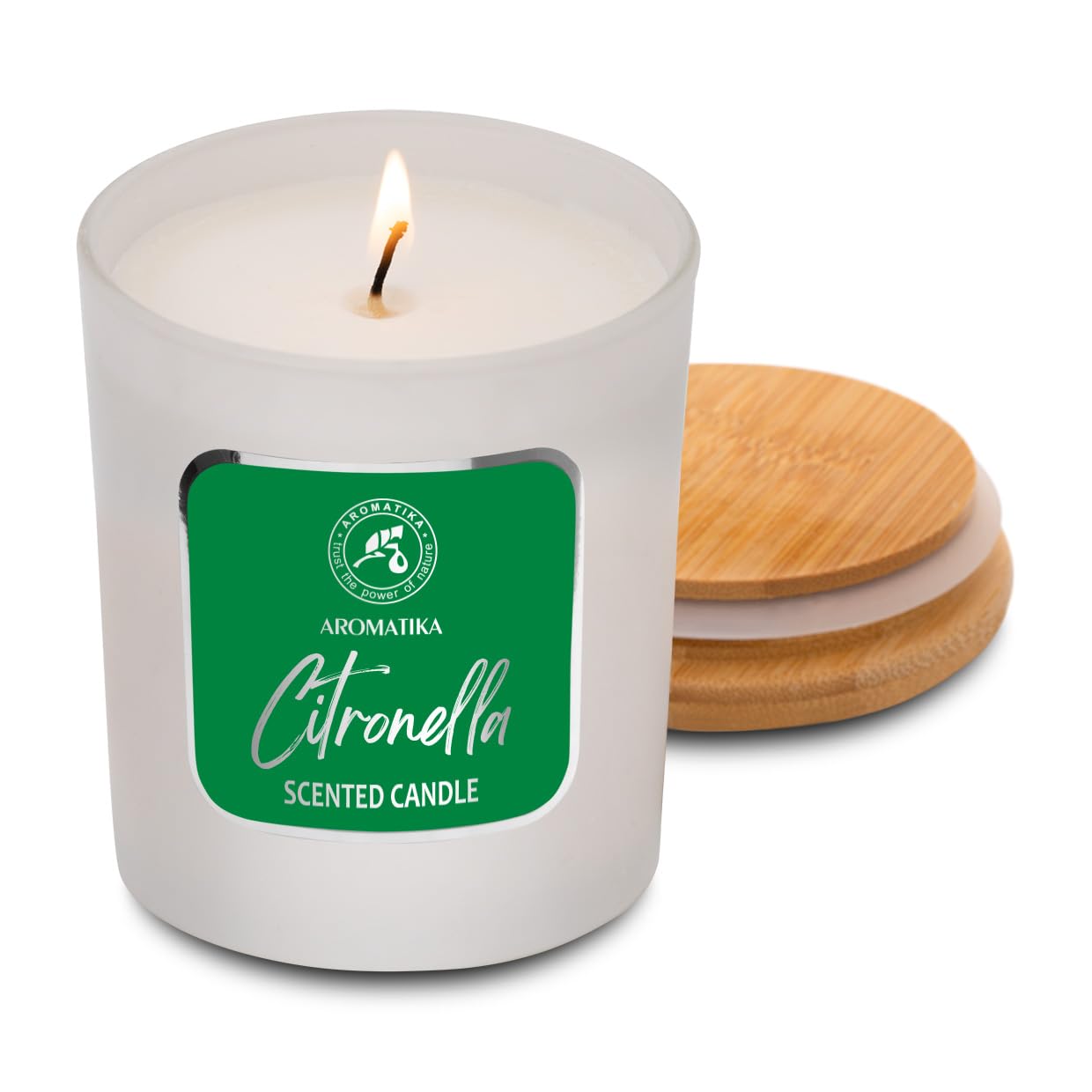 Scented Candle Citronella 200g - Aromatherapy Candle - Soy Wax Candles for Home Scented - AB Mystery