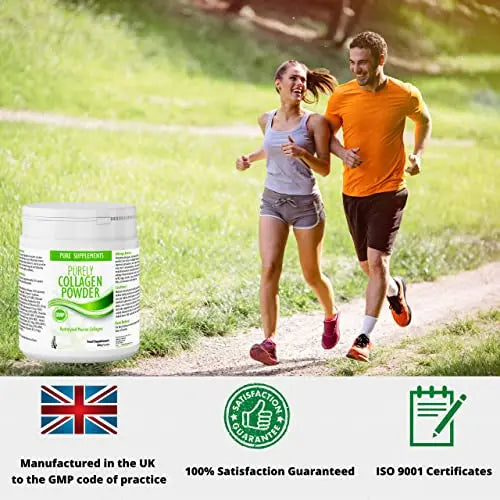 Collagen Powder Marine Supplement | Hydrolyzed Protein peptides with Hyaluronic Acid Vitamin C Biotin etc for Women Men - AB Mystery