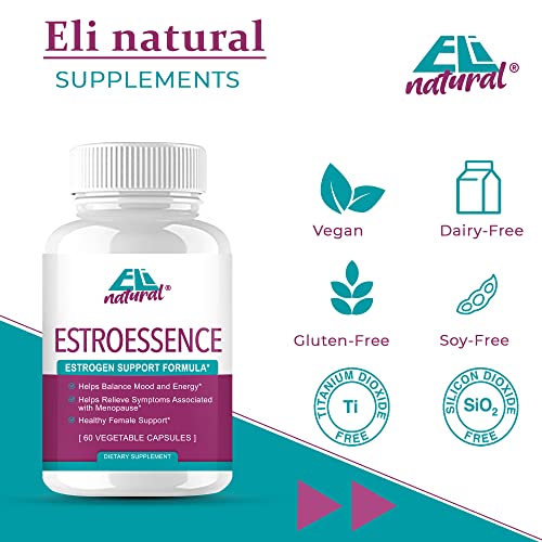 ELi natural ESTROESSENCE Capsule for Women - Female Hormone Balance Supplement Menopause - AB Mystery
