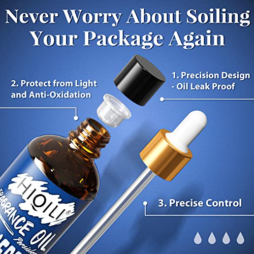 HIQILI Blueberry Essential Oil - Premium Fruit Fragrance Oil for Candle Making, Diffuser, Perfume - AB Mystery