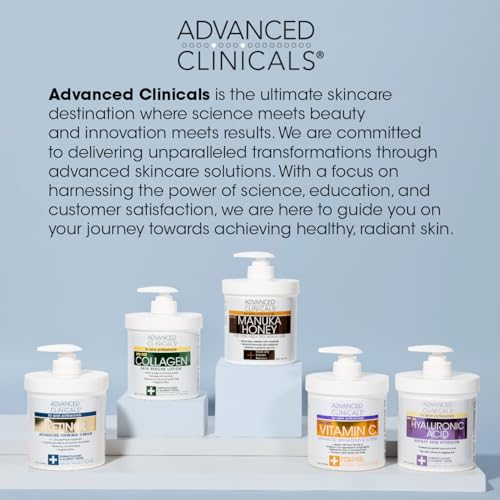 Advanced Clinicals Retinol Cream. Value Set- Two spa size 16oz bottles with pump - AB Mystery