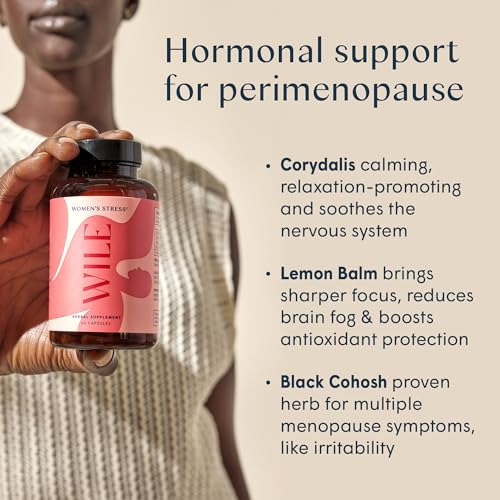 WILE Perimenopause Supplement for Women Stress Support, Ashwagandha Supplements - AB Mystery