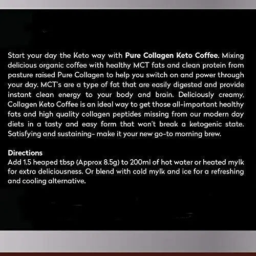 Planet Paleo Pure Collagen Keto Coffee with MCT Powder - AB Mystery