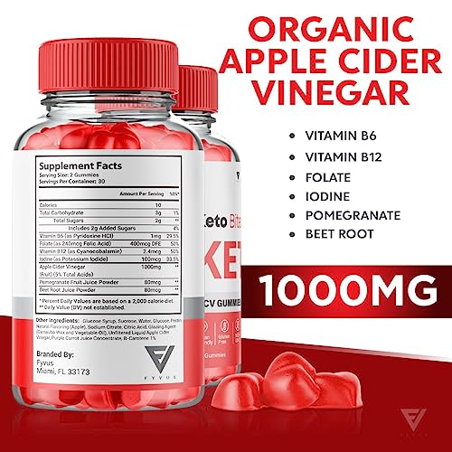 (2 Pack) Keto Bites ACV Gummies, KetoBites Keto ACV Gummies Advanced Weight Loss