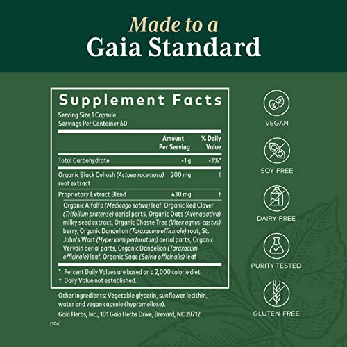 Gaia Herbs Pro Female Hormone Support - Menopause Supplement for Women - with Vitex - AB Mystery
