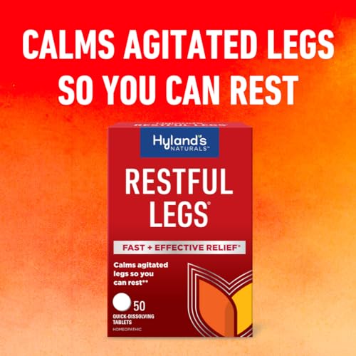 Hyland's Naturals Restful Legs Tablets, Natural Itching, Crawling, Tingling & Leg Jerk Relief, Quick Dissolving - AB Mystery