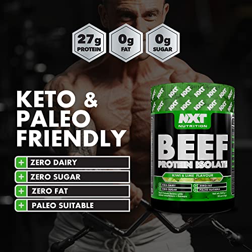NXT Beef Protein Isolate 540g - High Protein Powder in Natural Amino Acids - Paleo, Keto Friendly NXT Nutrition