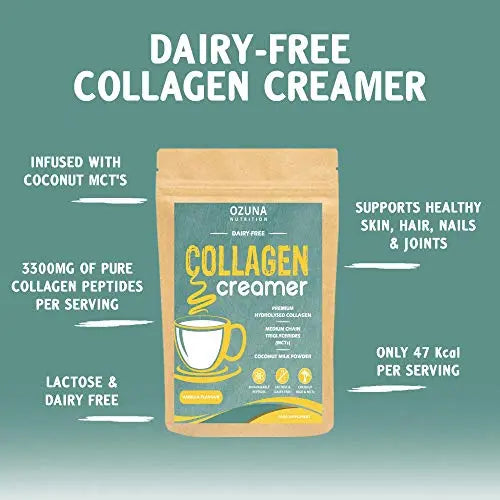 Collagen Coffee Creamer | Keto & Paleo | Premium Hydrolysed Collagen Peptides & Coconut MCT - AB Mystery