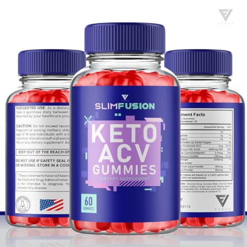 (3 Pack) Slim Fusion Slimfusion ACV Keto Gummies, Slim Fusion Keto ACV Gummies Advanced