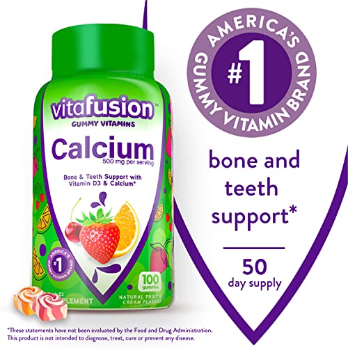 Vitafusion Fiber Well Sugar Free Fiber Supplement & Chewable Calcium Gummy Vitamins - AB Mystery