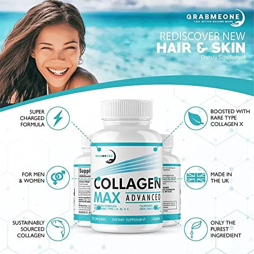 Premium Marine Collagen Supplements for Women, Ultra Potent Marine Collagen Capsules - AB Mystery