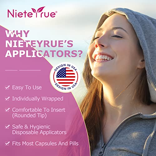 Nieteyrue 20-Packs Suppository Applicators for Women, Disposable, Individually Wrapped - AB Mystery